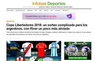 Infobae seguiu a mesma linha do Clarn, ao destacar grupos de Boca e River