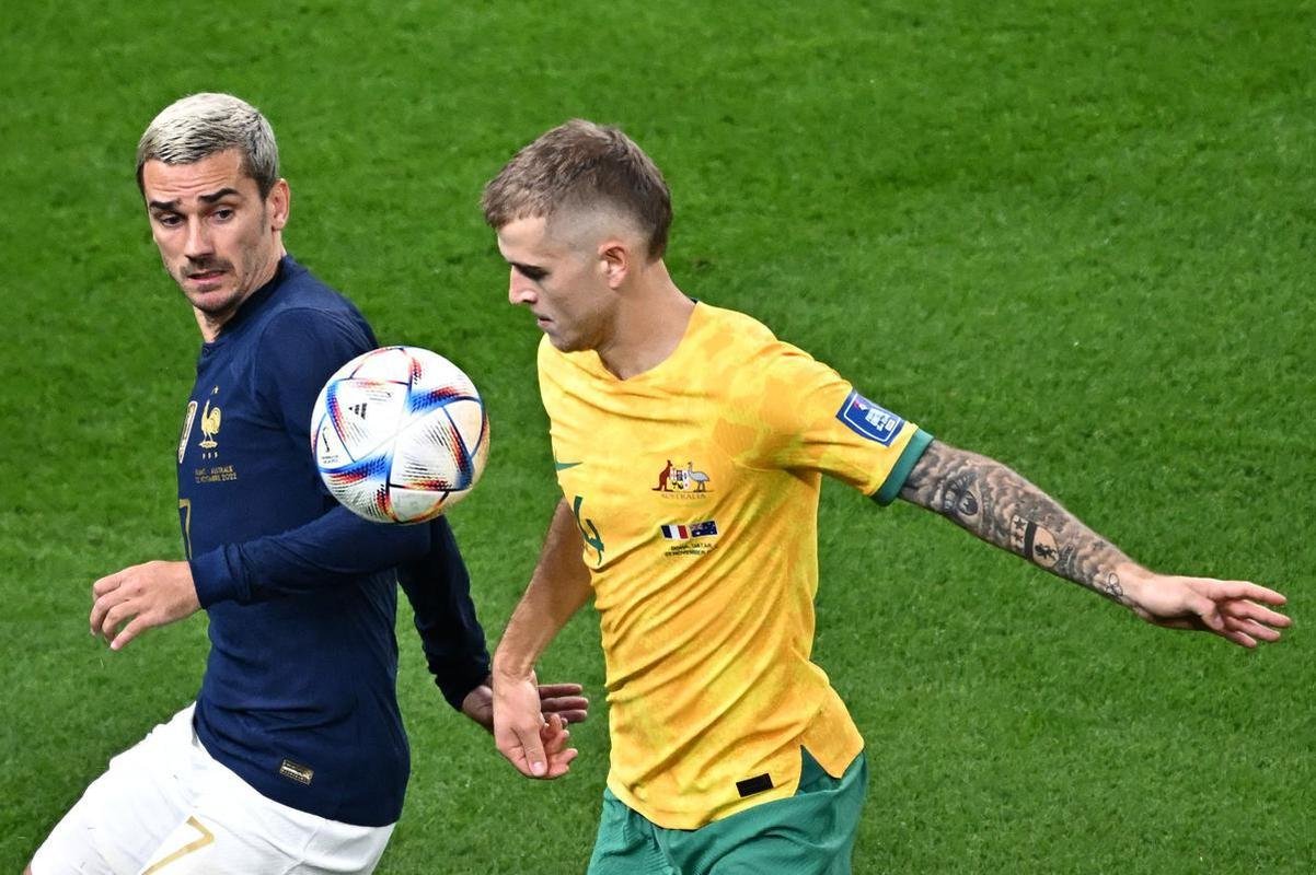 Imagens do jogo entre Frana e Austrlia, pelo Grupo D da Copa do Mundo