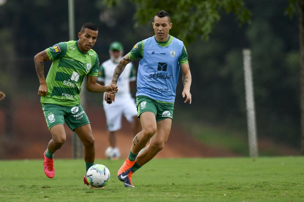 Titulares do Amrica foram poupados do treino com bola no campo, nesta segunda-feira, no CT Lanna Drumond. De qualquer forma, todo o elenco participou de uma palestra com o tcnico Lisca. A novidade do dia foi a volta do zagueiro Eduardo Bauermann s atividades normais. O volante Z Ricardo segue como dvida para enfrentar o Internacional na quarta-feira, em 'deciso' pela Copa do Brasil