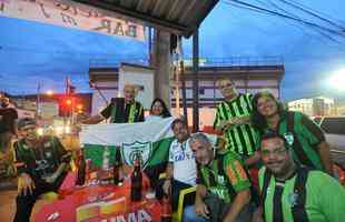 Torcidas de Villa Nova e Amrica no Estdio Castor Cifuentes, em Nova Lima, em duelo pelo Campeonato Mineiro