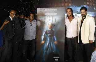Estrela de cinema: Ronaldinho apresentou, na ndia, cartaz do seu filme de animao