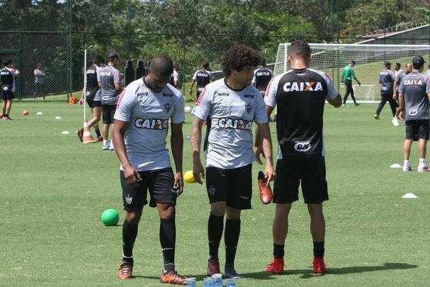 Imagens do treino do Atltico