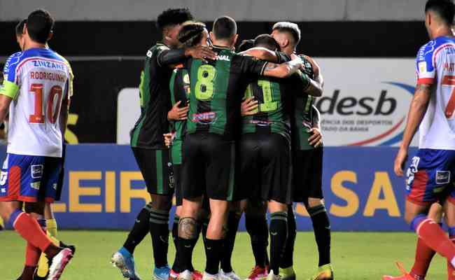 Amrica levou a melhor em jogo de sete gols com o Bahia, em Salvador