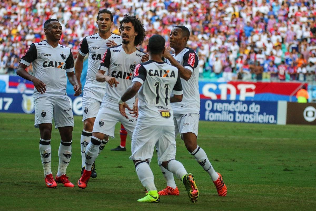 Bahia e Atltico travaram bom duelo que terminou empatado por 2 a 2 na Arena Fonte Nova