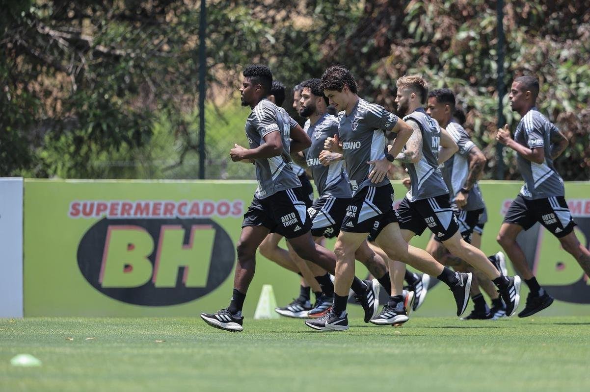 Treino do Atltico na Cidade do Galo, na manh desta tera-feira (11/10).