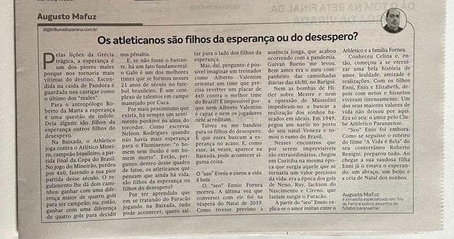 Colunista questiona: 