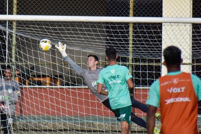 Treino do Amrica nessa quinta-feira (21), no CT Lanna Drumond, em Belo Horizonte