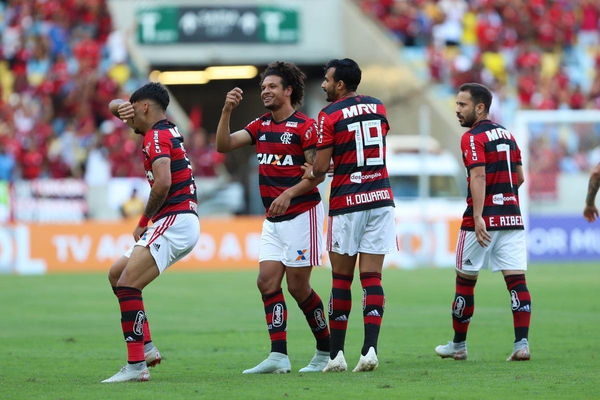 Willian Aro marcou o primeiro gol do Flamengo logo no primeiro minuto de jogo: Flamengo 1 a 0