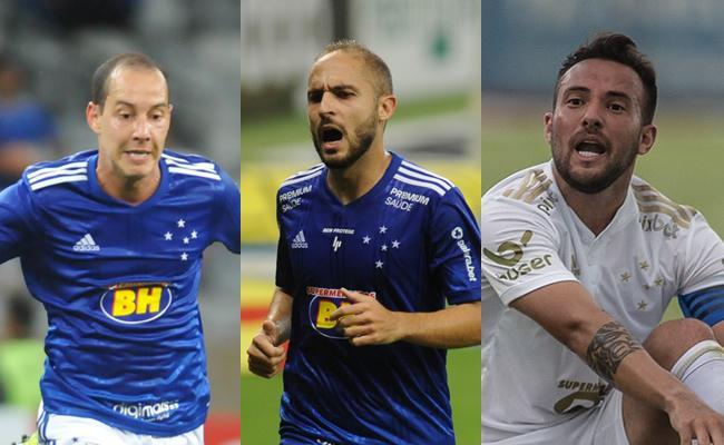 Rodriguinho, Rgis e Giovanni Piccolomo utilizaram a camisa 10 do Cruzeiro nos ltimos dois anos, mas sem sucesso