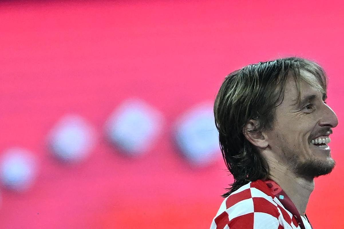 Festa e premiao dos jogadores da Crocia pela conquista do terceiro lugar na Copa do Mundo de 2022, no Catar. Time croata venceu o Marrocos por 2 a 1 neste sbado (17), no Estdio Internacional Khalifa, em Doha