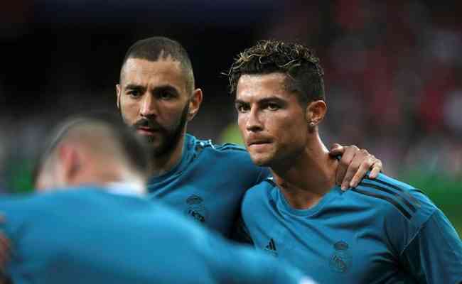 Benzema e Cristiano Ronaldo se reencontram em lados opostos nesta quarta