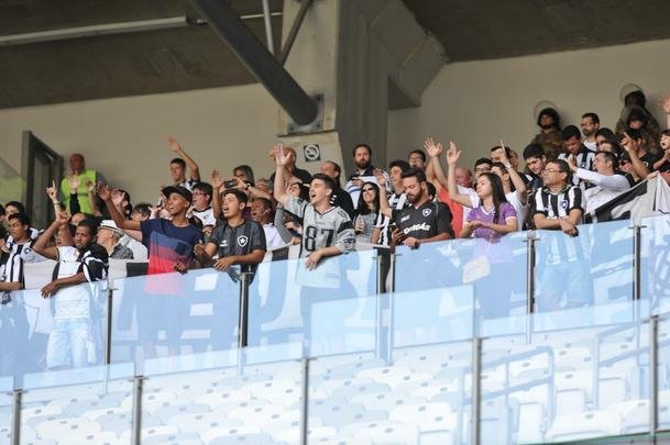 Torcedores de Cruzeiro e Botafogo, no Mineiro, em duelo pela 19 rodada do Brasileiro