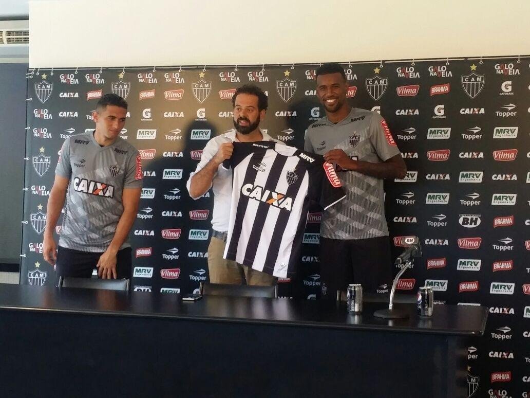 Danilo Barcelos e Felipe Santana foram apresentados nesta tera-feira na Cidade do Galo