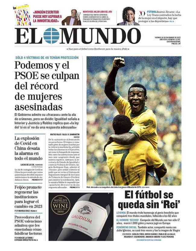 El Mundo newspaper from Spain
