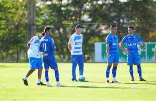 Fotos do ltimo treino do Cruzeiro antes do jogo contra o Grmio pela Primeira Liga (Gladyston Rodrigues/EM D.A Press)