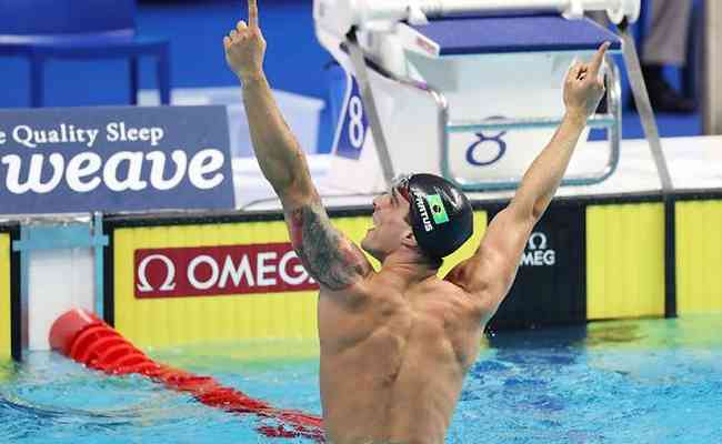 Assim como Etiene, Bruno Fratus ganhou os 50m livre. Brasileiro marcou tempo de 21s71