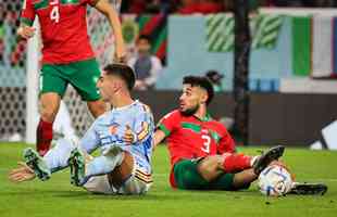No Estdio Cidade da Educao, Marrocos e Espanha se enfrentam pelas oitavas de final da Copa do Mundo do Catar