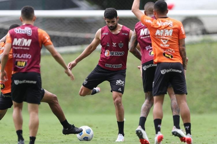 Treinamento do Atlético neste sábado, após o título brasileiro