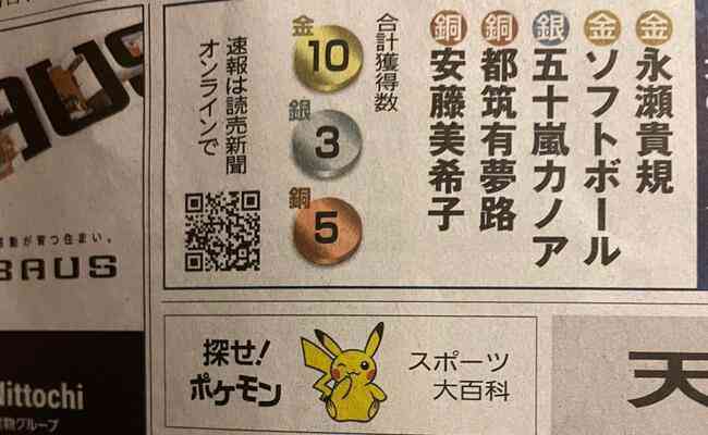 Um dos pokémons mais conhecidos, Pikachu aparece junto ao desempenho japonês na Olimpíada