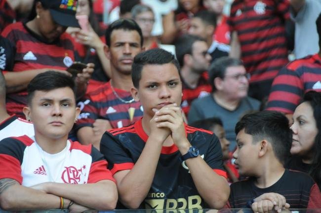 Torcida do Flamengo na partida contra o Atl�tico, no Mineir�o, em Belo Horizonte, em jogo pelo Campeonato Brasileiro