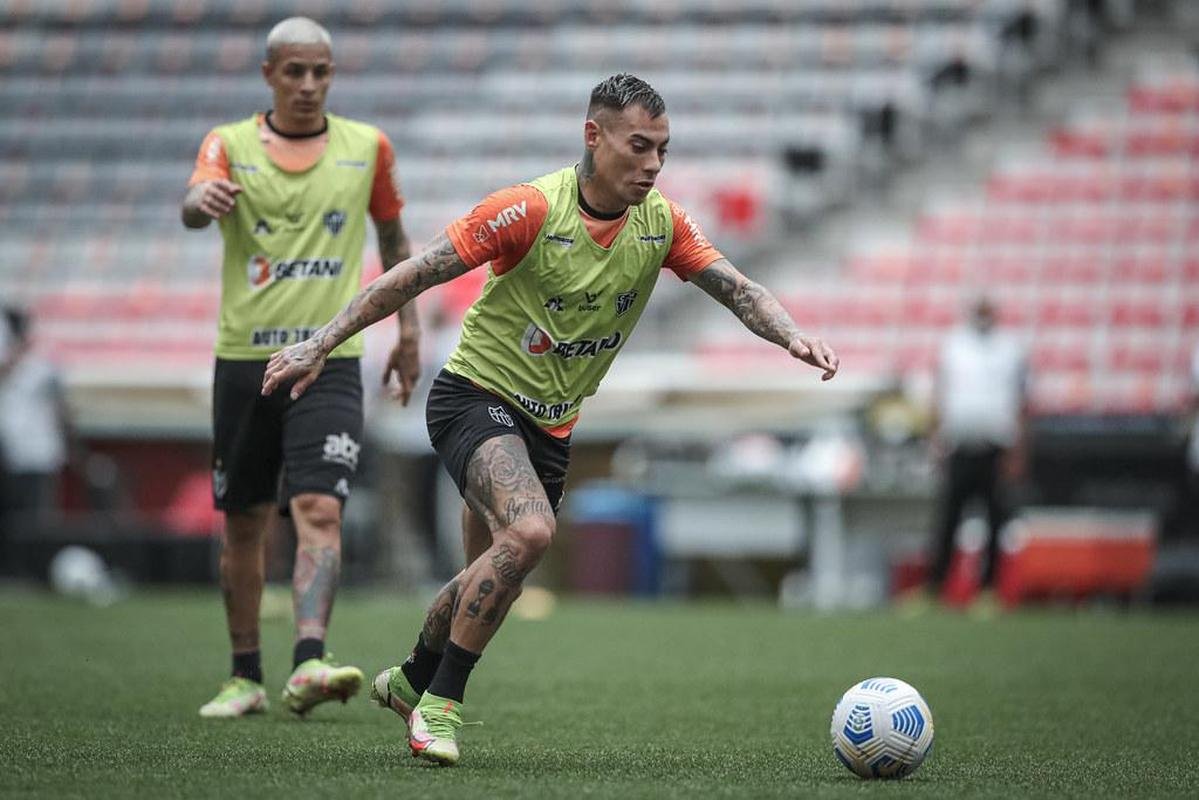 Fotos do ltimo treino do Atltico antes da deciso da Copa do Brasil