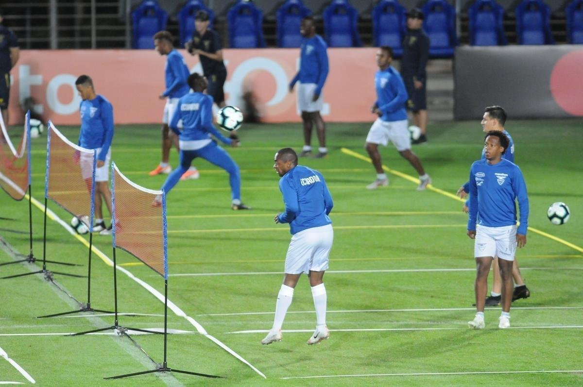 Seleo Equatoriana treinou pela primeira vez em BH, no Sesc Venda Nova