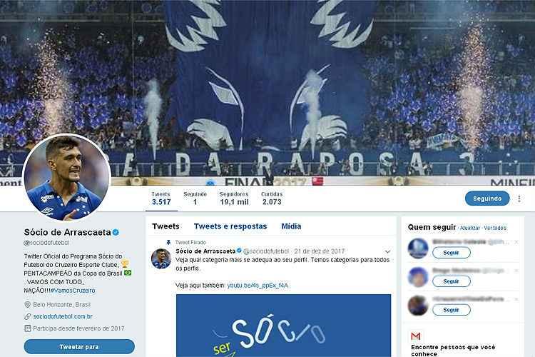Reprodução/Twitter Sócio de Arrascaeta @sociodofutebol Reprodução/Twitter Sócio de Arrascaeta @sociodofutebol