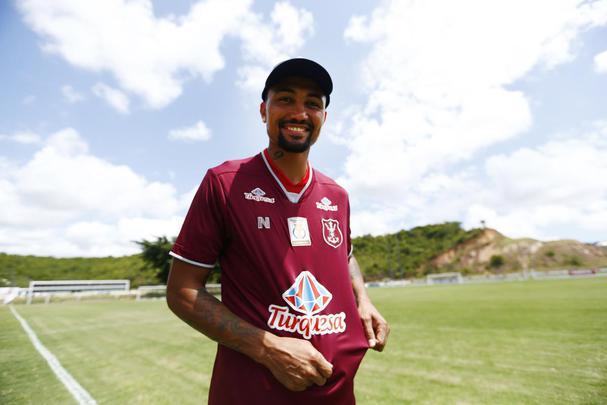 Maior contratação do Náutico para o início de 2020, atacante Kieza retornou ao Timbu, após longa negociação com Fortaleza, para cumprir contrato até 2021