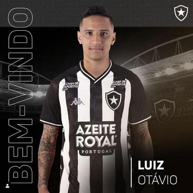 O Botafogo anunciou a contratao do atacante Luiz Otvio, que estava no Botafogo-SP