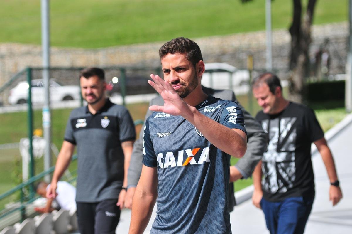 Gabriel completou 100 jogos pelo Atltico no empate por 0 a 0 com o San Lorenzo, no jogo de ida da Copa Sul-Americana, em 11 de abril