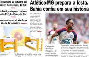 Jornal Tribuna da Bahia: 'Atltico-MG prepara a festa. Bahia confia em sua histria'