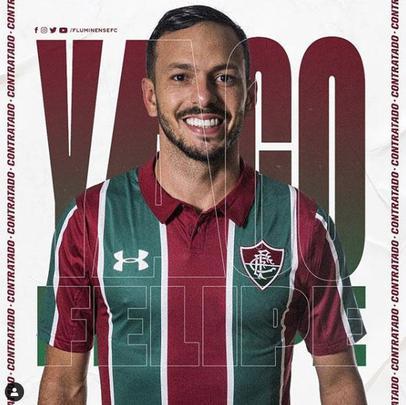 O Fluminense anunciou a contratao do volante Yago Felipe, que estava no Gois