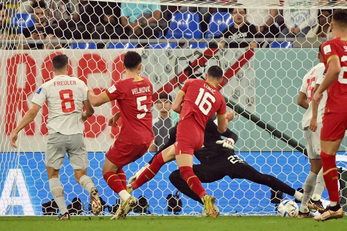 Srvia e Sua se enfrentaram pela 3 rodada do Grupo G da Copa do Mundo do Catar, no estdio 974, em Doha