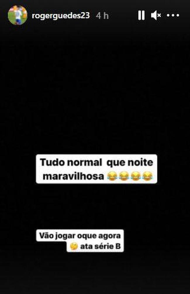 Rger Guedes comemorou eliminao do Cruzeiro na Copa do Brasil