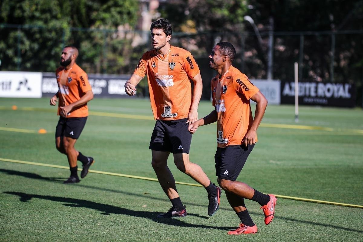 Fotos do ltimo treino do Atltico antes do jogo com o Grmio