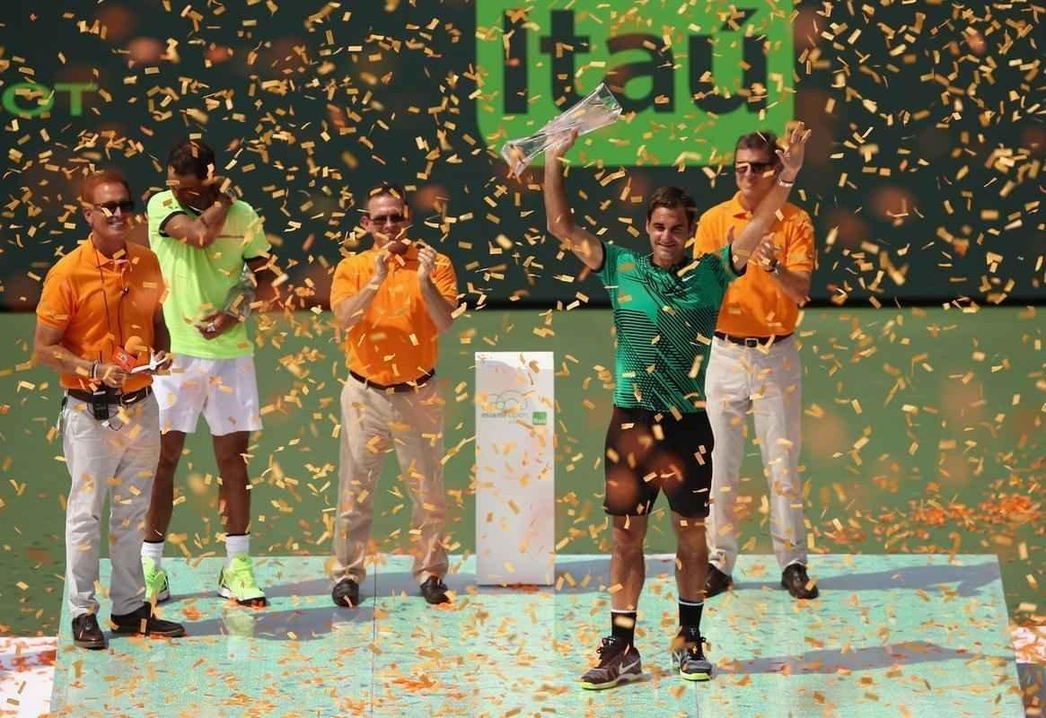 Aps levar a melhor sobre o espanhol na deciso do Aberto da Austrlia e em Indian Wells, Federer provou que est em tima forma superando o rival novamente, desta vez por 2 sets a 0, parciais de 6/3 e 6/4, em uma hora e 35 minutos de partida.