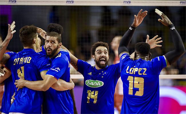 Com grande exibio, Cruzeiro passou por cima do forte Trentino e vai encarar o Natal na semifinal