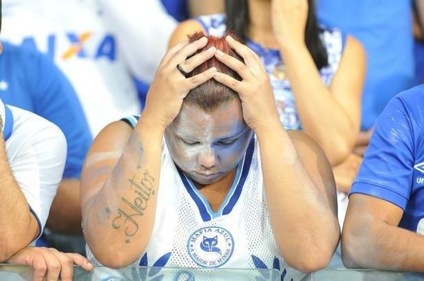 Torcida do Cruzeiro na grande deciso da Copa do Brasil contra o Flamengo