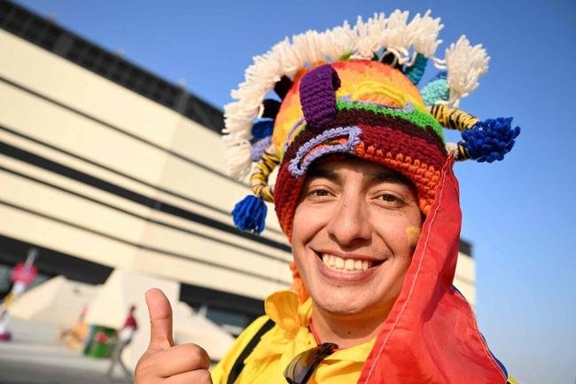 Torcedores do Equador no jogo de abertura da Copa do Mundo