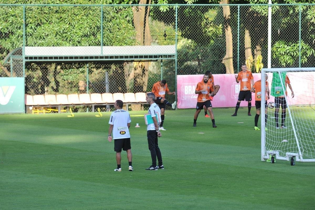 Fotos do ltimo treino do Atltico antes do jogo contra o Unin La Calera