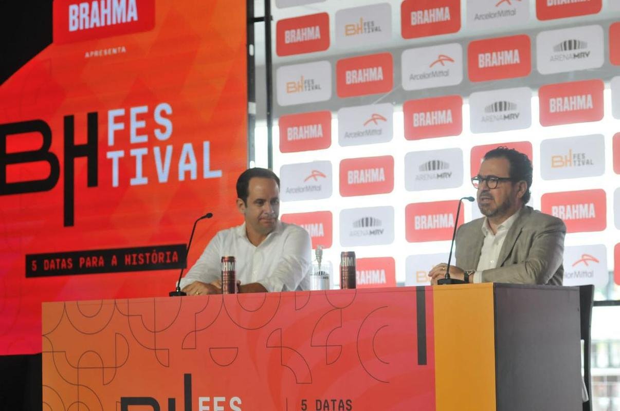  esquerda, o CEO da Arena MRV, Bruno Muzzi