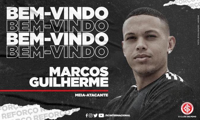 O Internacional anunciou a contratação do meia-atacante Marcos Guilherme, que estava Al Wehda, da Arábia Saudita