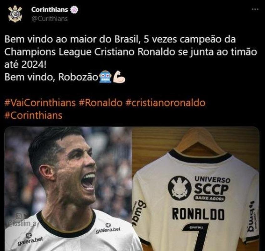 Torcedores brasileiros aproveitaram a sada de CR7 do Manchester United para fazerem memes na internet