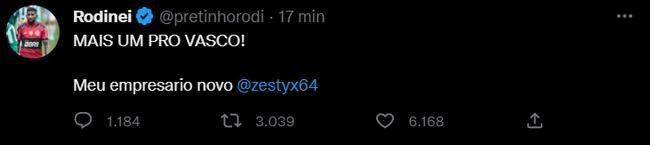 Jogadores que estiveram no Flamengo em 2022 foram hackeados no Twitter