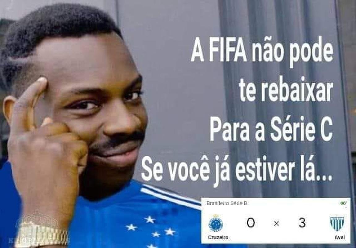 Cruzeiro virou motivo de piada na internet