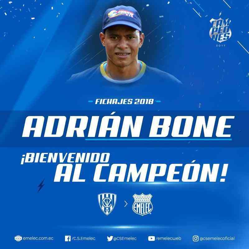 Adrián Bone - goleiro se transferiu do Independiente Del Valle para o Emelec