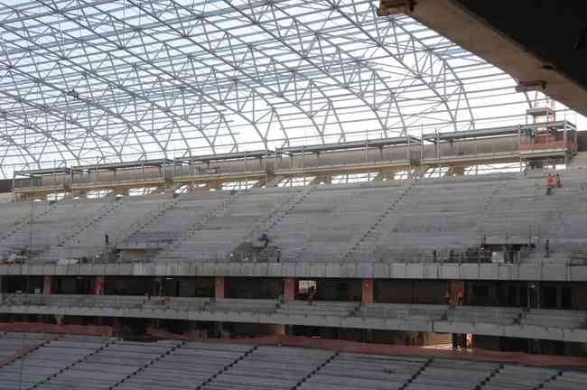 Futuro estádio do Galo, Aena MRV está com 60% das obras concluídas