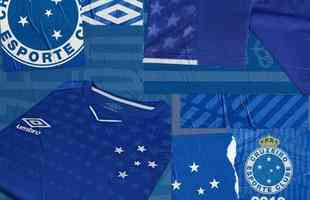Imagens da camisa principal do Cruzeiro para a temporada 2019