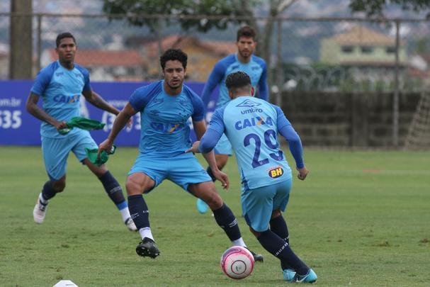 Imagens do treino do Cruzeiro nesta segunda-feira, 19 de fevereiro, na Toca da Raposa II