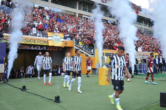 Fotos da final da Supercopa do Brasil, na Arena Pantanal, em Cuiab, entre Atltico e Flamengo